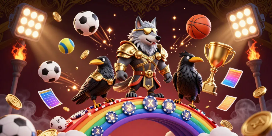 Experience thrilling gameplay with debet, featuring a Norse-inspired wolf and dynamic sports elements.