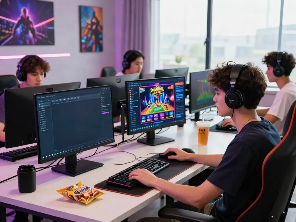 Engaging gaming setup at DA88 platform showcasing sports betting and casino games in a vibrant atmosphere.